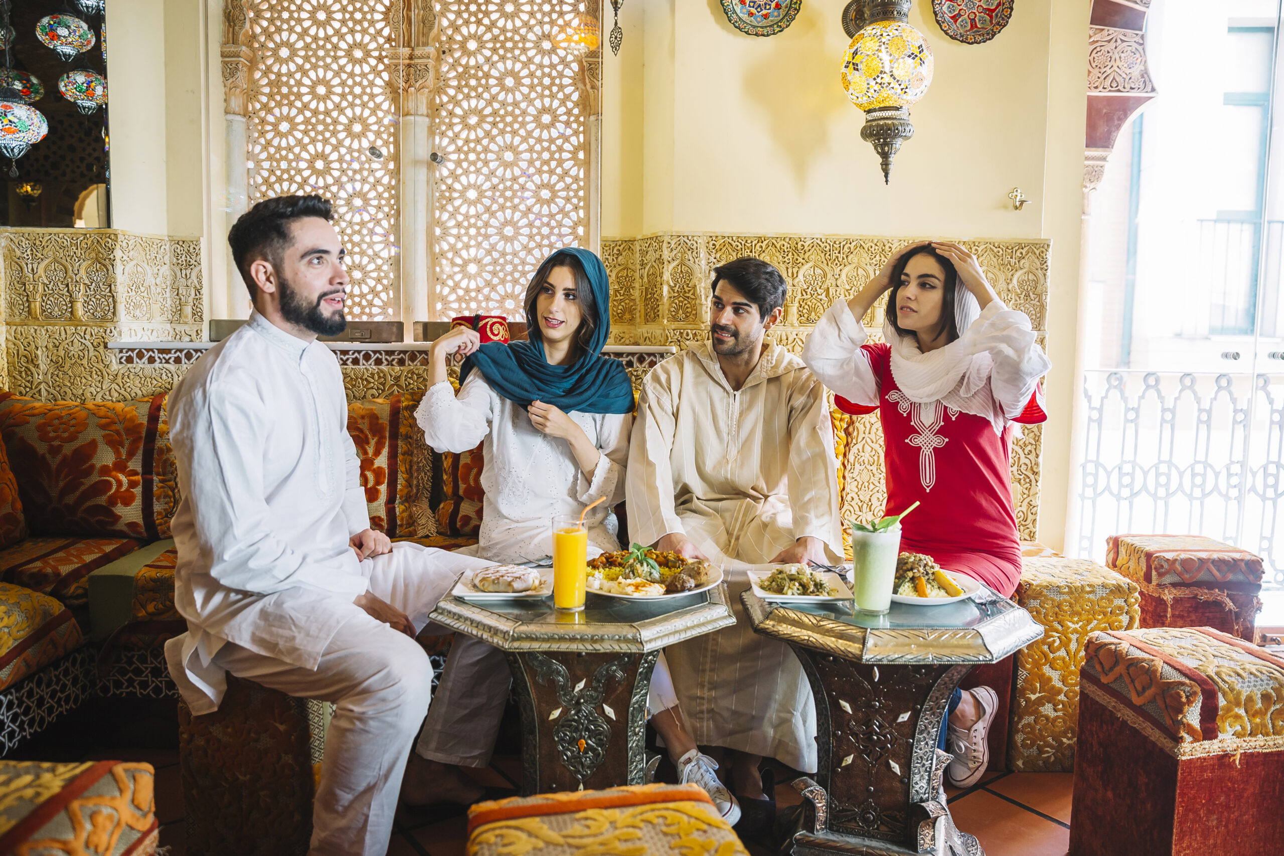 group of people enjoying Ramadan Iftar